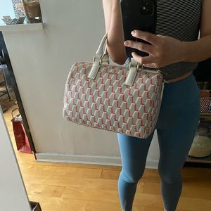 Calvin Klein Leather Trim Brianna Bag - NEW